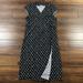 J. Crew Dresses | J Crew Mercantile Size Xxl Black Floral Wrap Midi Dress | Color: Black | Size: Xxl