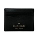 Kate Spade Bags | Kate Spade Staci Saffiano Leather Small Slim Card Holder Wallet Black $79 | Color: Black | Size: Os