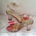 Kate Spade Shoes | Kate Spade Nizza Clear Heels W Pink Bow Sz 7 | Color: Red | Size: 7