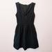 Zara Dresses | Chic Trafaluc By Zara Deep V Fit And Flare Dress With Black Lace Detail | Color: Black | Size: S