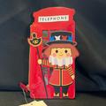 Disney Bags | Disney Parks, Beefeater London Phone Booth Zip Pouch Nwt | Color: Red | Size: Os