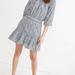 Madewell Skirts | Madewell Embroidered Tiered Pull-On Mini Skirt In Gingham Check Sz Xs Ne699 | Color: Blue/White | Size: Xs