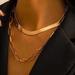 Free People Jewelry | 14k Gold Necklace Layered Chain Necklace Statement Necklace | Color: Gold | Size: Os