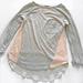 Anthropologie Tops | Anthropologie Pink And Gray Layered Long Sleeve T Shirt Xs | Color: Gray/Pink | Size: Xs