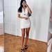 Zara Dresses | Blogger’s Favorite Nwt Zara Oyster White Ring Detail Preppy Mini Dress | Color: White | Size: Xs