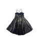 Free People Dresses | Free People Sz Xs Shattered Velvet Fit & Flare Mini Dress Black Shimmering | Color: Black | Size: Xs