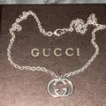 Gucci Jewelry | Gucci Gg Interlock Necklace, Preloved Great Condition Silver . | Color: Silver | Size: Os