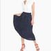 J. Crew Skirts | J. Crew Navy Polka Dot Pleat Midi Skirt 0 Xs | Color: Blue/White | Size: 0