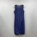 J. Crew Dresses | J. Crew 100% Wool Faux Wrap Sleeveless Sheath Midi Dress Career Business 4 Tall | Color: Blue/Purple | Size: 4