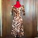 Lularoe Dresses | Lularoe Cheetah Leopard Print Unicorn Nicole Dress M | Color: Pink/Red | Size: M