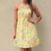 Lilly Pulitzer Dresses | Lilly Pulitzer Nwt Strapless Wyatt Dress Printed Classic White Daffies Size 14 | Color: Green/Orange/Pink/White/Yellow | Size: 14