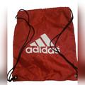 Adidas Bags | Adidas Drawstring Backpack Blue/ Red Carry Bag -Rare Find Double Sided- 18" | Color: Blue/Red | Size: 18"
