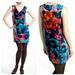 Anthropologie Dresses | Anthropologie Leifsdottir Floral Velvet Silk Panel Dress. Sz: 2 | Color: Black/Blue | Size: 2