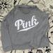 Pink Victoria's Secret Tops | Cold Shoulder Pull Over Crew Neck | Color: Gray | Size: L