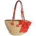 Kate Spade Bags | Kate Spade New York Mini Coal Point Breeze Straw Tote, Natural/Caramel. | Color: Cream/Orange | Size: Os