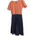 Lularoe Dresses | Lularoe Multicolor Amelia Mid-Length Short Casual Dress Size 16 (Xl, Plu | Color: Blue/Orange | Size: Xl