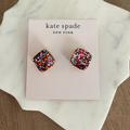 Kate Spade Jewelry | Kate Spade Small Square Studs | Color: Blue/Pink | Size: Os