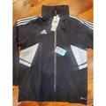 Adidas Jackets & Coats | Adidas Rain.Rdy H21287 Men's Con22 Full-Zip Black Rain Hoody Jacket Size L | Color: Black/White | Size: L