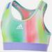 Adidas Accessories | Adidas Summer Print Sports Bra Size Medium 8/10 | Color: Green/Purple | Size: Medium