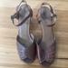 Anthropologie Shoes | Brown Anthropologie Peep Toe Heels From Schuler & Sons, 9 | Color: Brown/Tan | Size: 9
