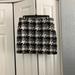 J. Crew Skirts | J. Crew Preppy Houndstooth Wool Mini Skirt, Size 4 | Color: Black/Gray | Size: 4