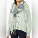 Free People Accessories | Free People Homecoming Plaid Blanket Scarf, School Blue | Color: Blue/Green | Size: Os
