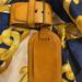 Louis Vuitton Bags | Louis Vuitton Leather Luggage Tag & Belt (Poignet) Set Vachetta Leather Gold | Color: Gold/Tan | Size: Os