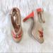 Anthropologie Shoes | Anthro Miss Albright Colorblock Ankle Strap Heels | Color: Pink/Tan | Size: 6