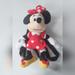 Disney Accessories | Disney Minnie Mouse Backpack Plush Red Dress Adjustable Black Straps 15" In | Color: Black/Red | Size: Osbb