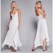 Free People Dresses | Free People Coconuts All Day Macrame Asymmetrical Hem Maxi Beach Dress | Color: White | Size: M