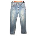 Levi's Jeans | Levis 511 Jeans Mens 32x27 Slim Fit Stretch Jeans Light Blue Hemmed Denim | Color: Blue | Size: 33