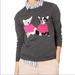 J. Crew Sweaters | Jcrew Mercantile Pullover Crewneck Frenchie Preppy Dog Sweater, Size Small | Color: Gray/Pink | Size: S