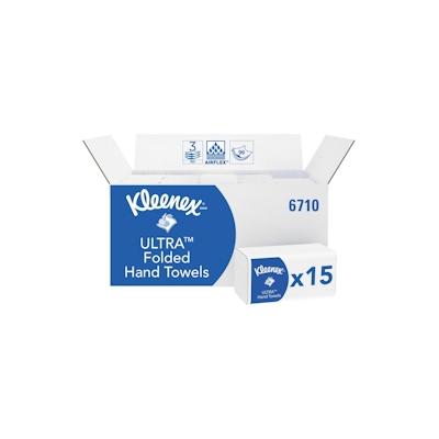 Kleenex Papierhandtuch Ultra Super Soft 6710 weiß 15x96Bl./Pack.