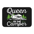 Wohnmobil RV Camping Königin der Camper Haustür matte Anti-Rutsch-Indoor-Cartoon Wohnmobil Fuß matte