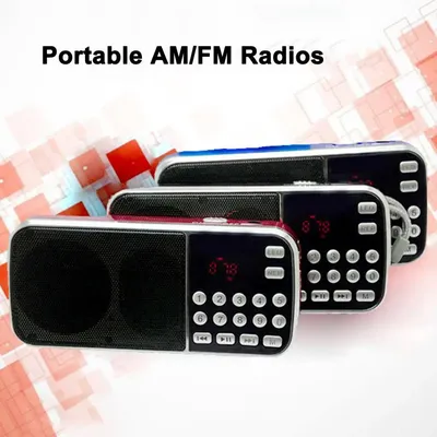 Y FM Radio Digitale Unterstützung TF Karte USB AUX Tragbare Mini Radio LED Taschenlampe Audio Musik Image