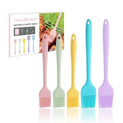 5 Pcs Heat-Resistant Silicone Basting Brush Set