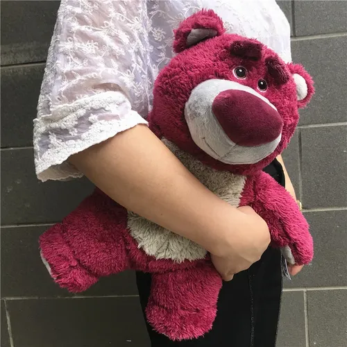 32cm Toy Story Lotso Umarmt Bär Gefüllte Erdbeere Bär Weiche Spielzeug für Kinder Kinder Mädchen
