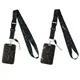 Marble Printing Black Lanyards for Keys Neck Strap Gym Key Chain ID Card Holder Hanging Rope