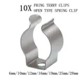 Spring Terry Clips Open Type Clamps Stainless Steel U Clips LED Light Tube Clip Pipes Clamp Brooms