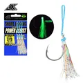 JK PAS-L Sea Fishing Savage Gear Assist Fishhook 4X Fish Hooks Mustad Circle Jig Hook Glow Silk