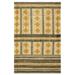 Casavani Jute Yellow Handblock Printed Area Rug Dining Room Carpets Outdoor Rugs 8x11 Feet