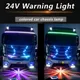 24V truck chassis taillights LED color flashing laser fog lights anti-fog lights parking brake