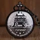 TO MY SON I LOVE YOU Forever Quartz Pocket Watch Souvenir Gifts for Children