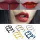 Women Lips Rings Stainless Steel Fake Nose Ring Septum Piercing Clip On mouth Ring Fake Piercing