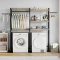 Over Washer and Dryer Shelves 5-Tier Laundry Room Shelves Heavy Duty Washer Dryer Shelf Freestanding Space Saver and Organization Shelves for Home Laundry Room 61 W x 11.8 D x 74 H