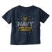 US Navy Anchor Logo Honor Courage Toddler Boy Girl T Shirt Infant Toddler Brisco Brands 6M