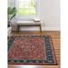 Rugs.com Medina Collection Rug â€“ 4 x 6 Classic Red Medium Rug Perfect For Entryways Kitchens Breakfast Nooks Accent Pieces