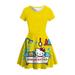 Summer Toddler Girl Dress Sleeveless Hello Kitty 3D Print Kids Beach Dress Princess Dresses for Girls Fashion Girls Clothing