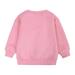 eczipvz Baby Girl Clothes Toddler Boys Girls Pullover Sweatshirt Children s Solid Plus Babies Color Top Coat Girls (Hot Pink 9-12 Months)