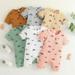 eczipvz Baby Bodysuit Girls Boys Short Sleeve Rainbow Prints Romper Bodysuits Jumpsuit 8 Month Old Baby (Green 6-9 Months)